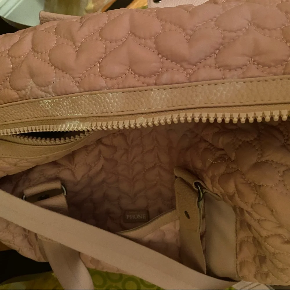 Cynthia Rowley pink baby bag, large